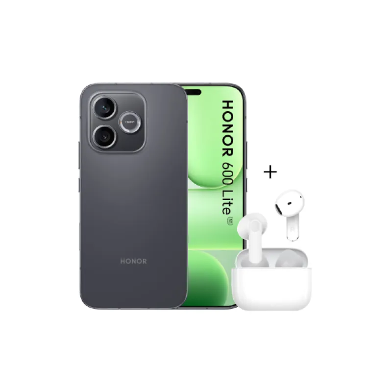 Bundle HONOR 600 Lite 5G 8/256 Black+aur | Bundle Honor completo